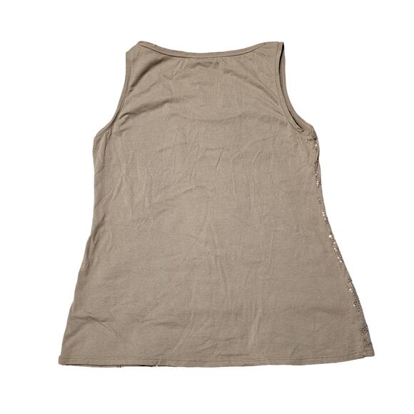 Alfani Size M Gold Sequin Tank Top - Picture 2 of 8